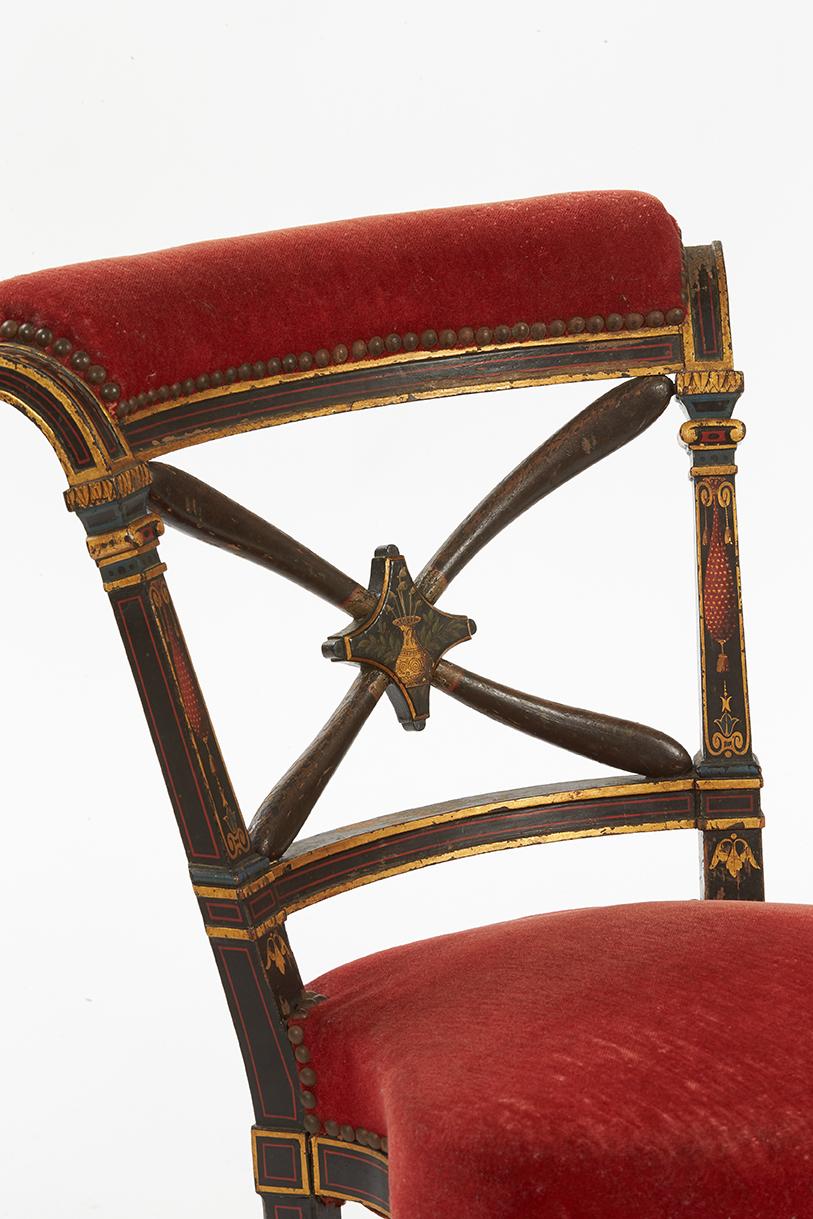 This French smoking chair, also known as a 
