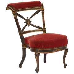 Antique 19th Century French Smoking Chair
