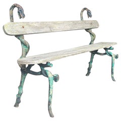 19th Century French Snake Garden Bench