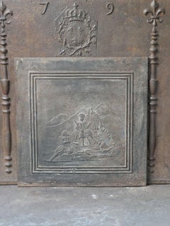19th Century French 'Soldiers' Fireback / Backsplash