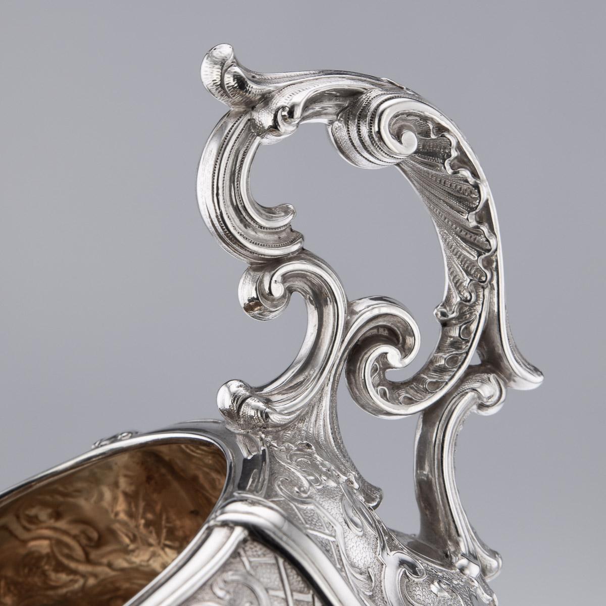 19th Century French Solid Silver Five Piece Tea & Coffee Service, Odiot, c.1870 9