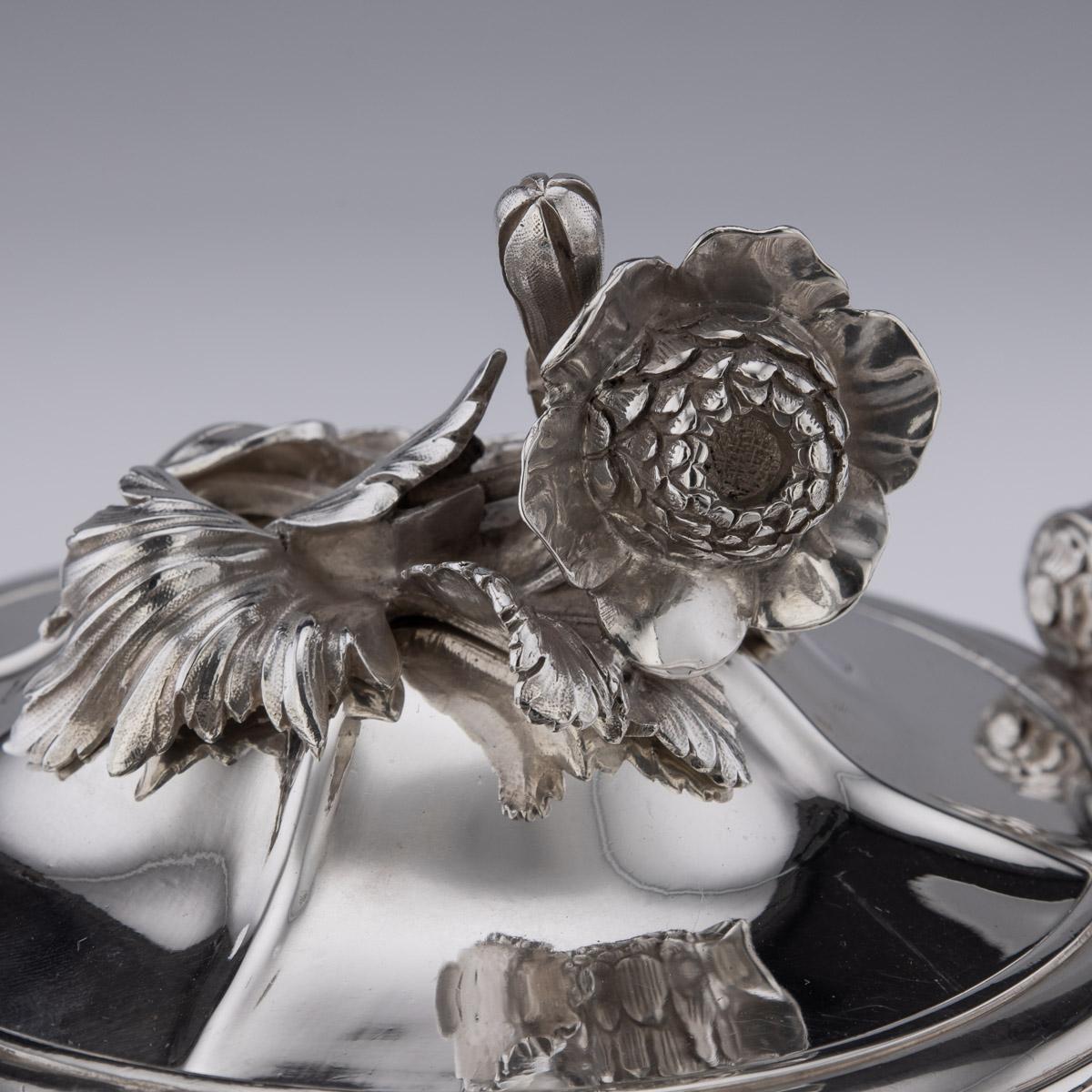 19th Century French Solid Silver Five Piece Tea & Coffee Service, Odiot, c.1870 1