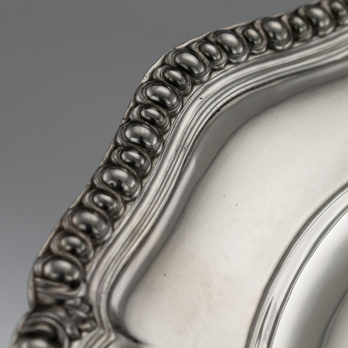 19th Century French Solid Silver Set of 12 Dinner Plates, Odiot, circa 1870 1
