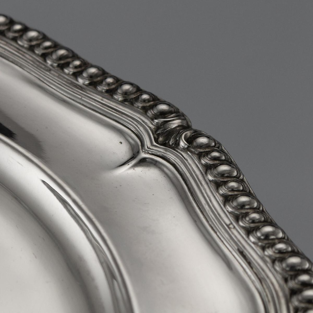 19th Century French Solid Silver Set of 12 Dinner Plates, Odiot, circa 1870 3