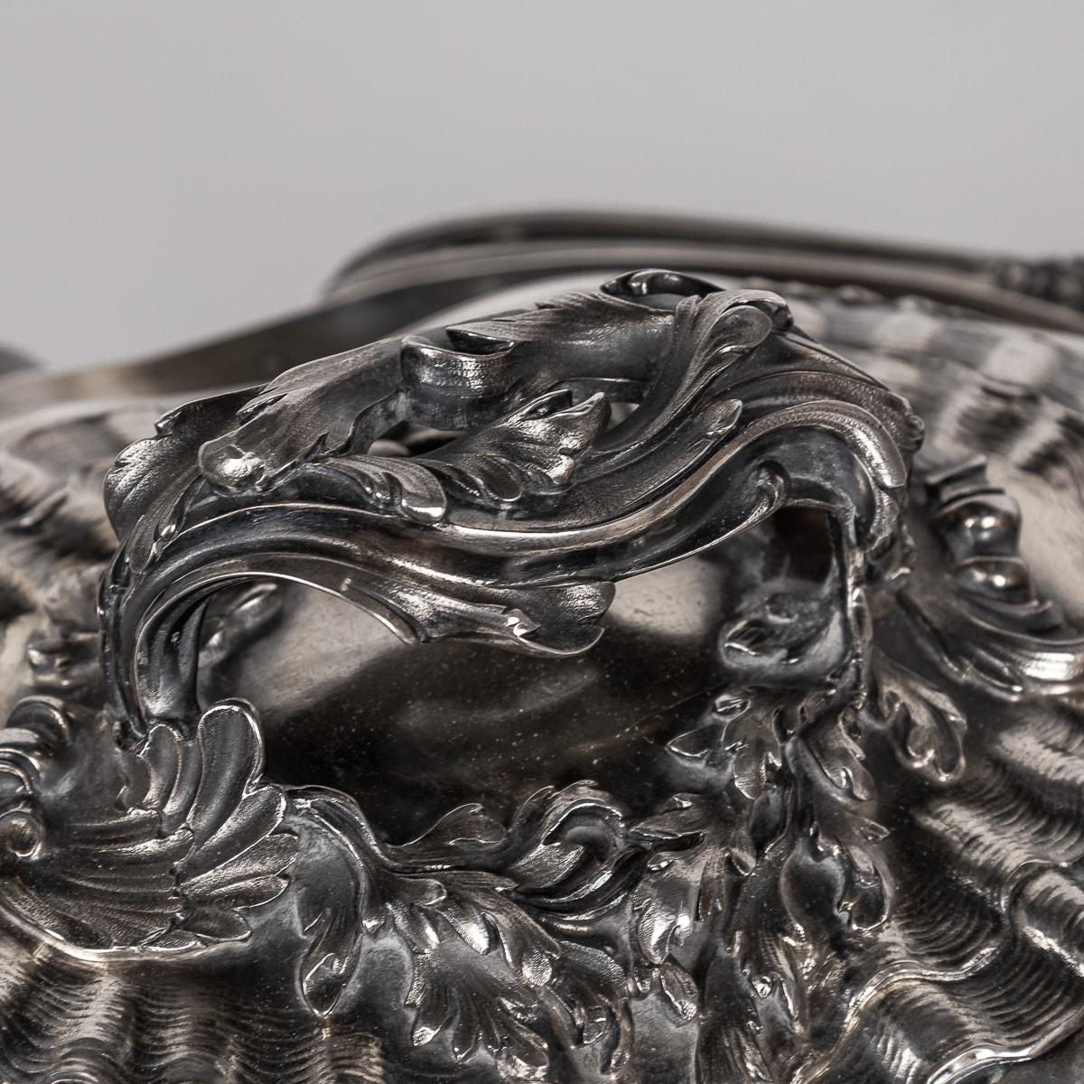 19th Century French Solid Silver Soup Tureen, Alphonse Debain, Paris c.1890 6