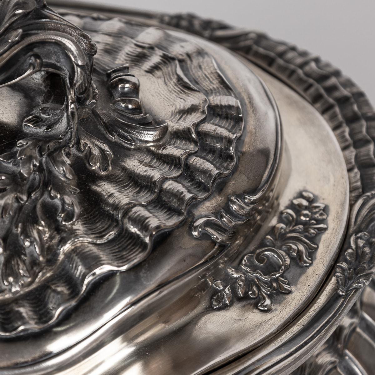 19th Century French Solid Silver Soup Tureen, Alphonse Debain, Paris c.1890 8