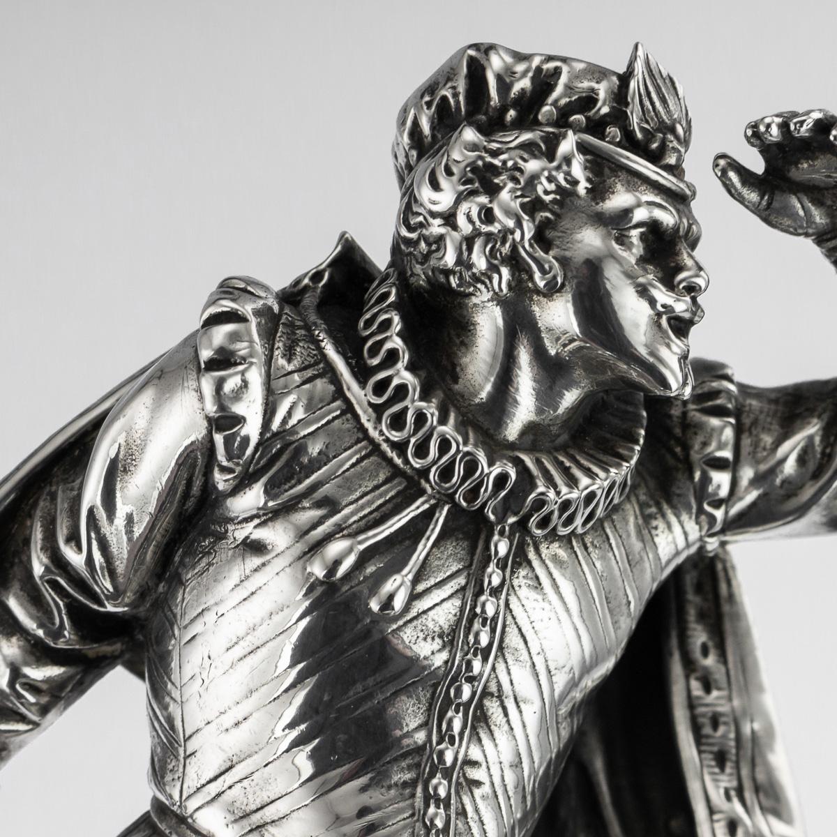 19th Century French Solid Silver Statues of Duellists, Émile Guillemin 15