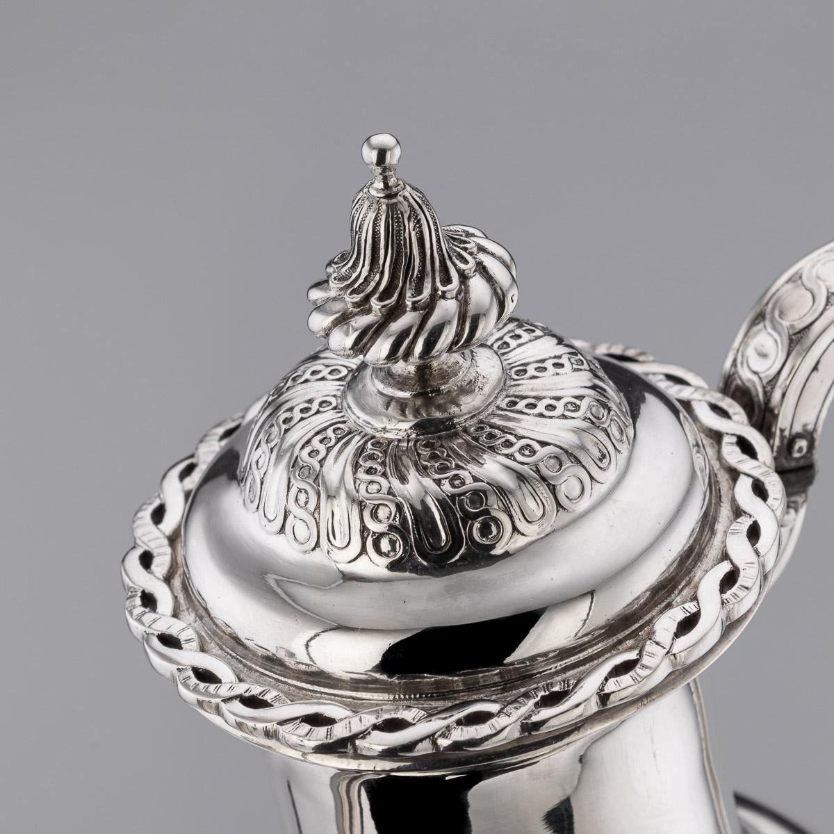 19th Century French Solid Silver Tea Service, Odiot Paris, c.1880 8