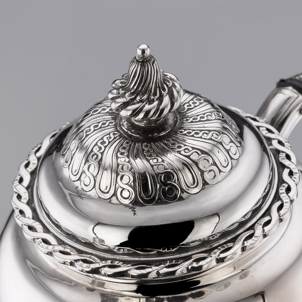 19th Century French Solid Silver Tea Service, Odiot Paris, c.1880 9