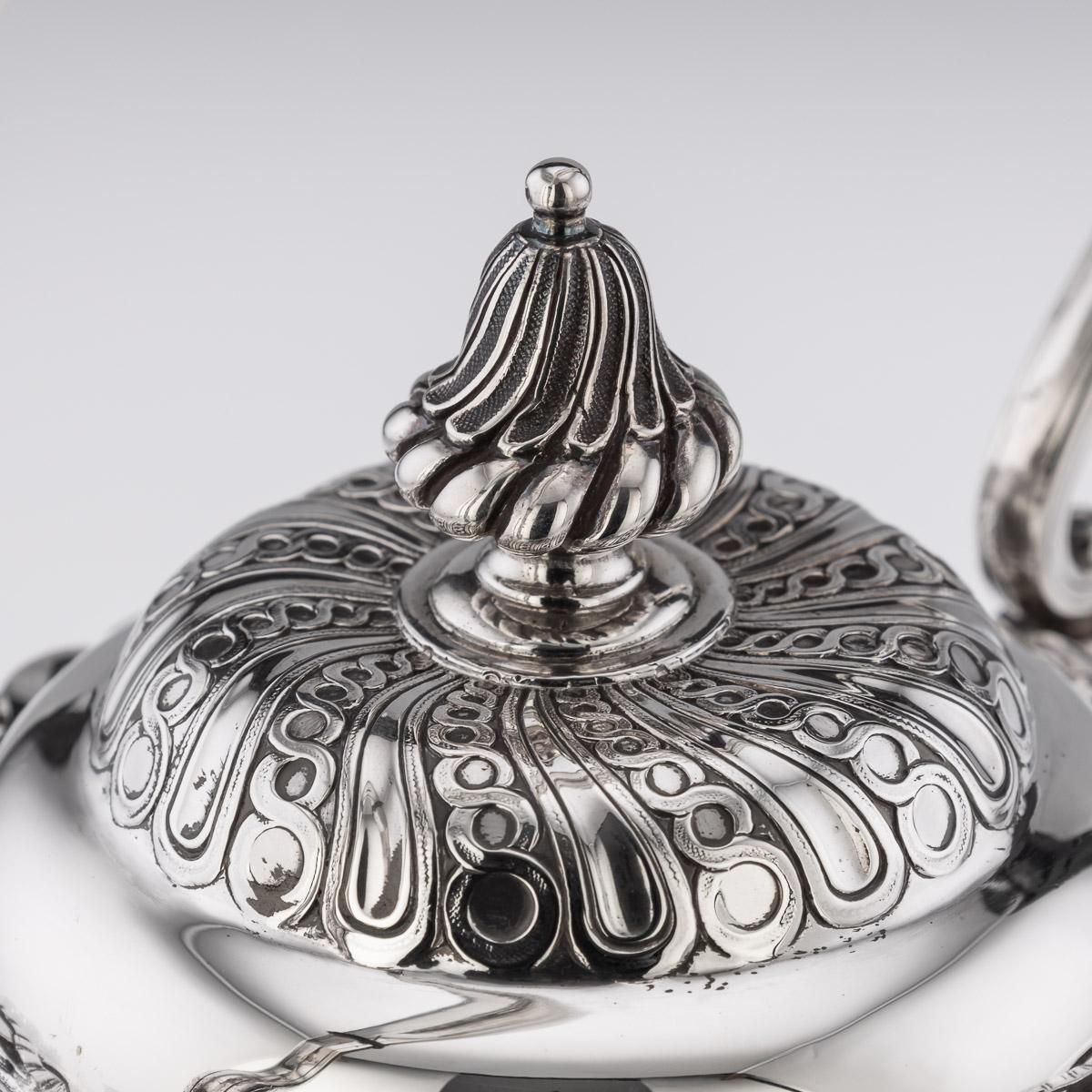 19th Century French Solid Silver Tea Service, Odiot Paris, c.1880 10
