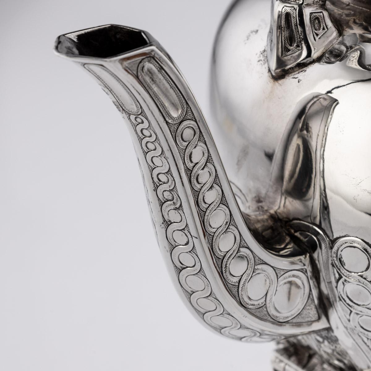 19th Century French Solid Silver Tea Service, Odiot Paris, c.1880 11