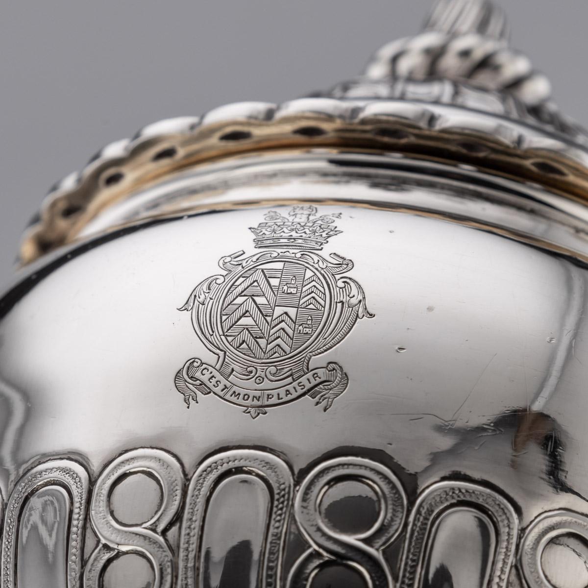 19th Century French Solid Silver Tea Service, Odiot Paris, c.1880 6