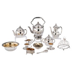 Antique 19th Century French Solid Silver Tea Service, Odiot Paris, c.1880