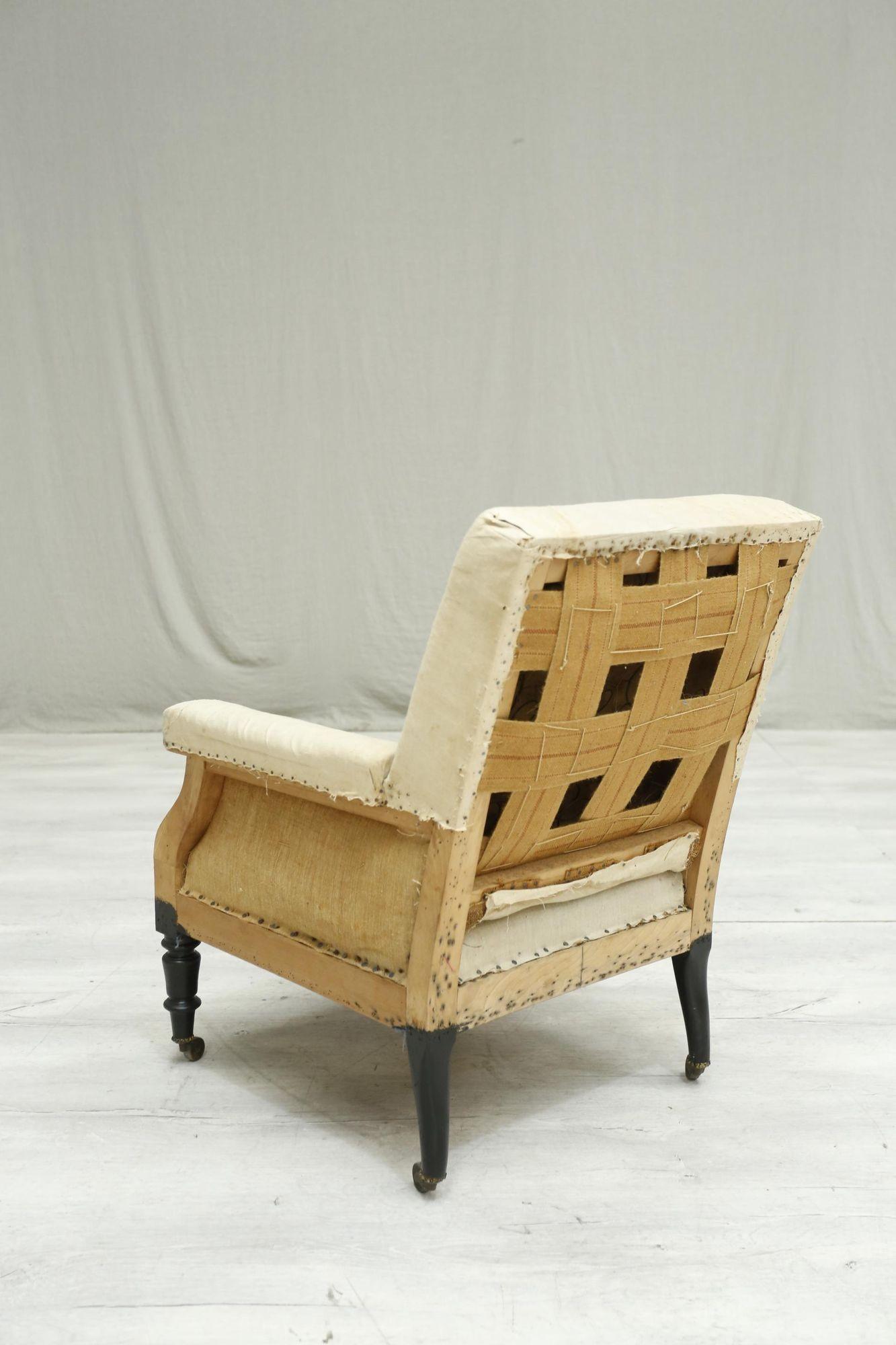 19th Century, French, Square Backed Armchair 2