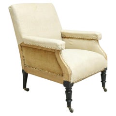19th Century, French, Square Backed Armchair