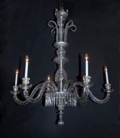 19th Century French St. Louis Crystal Chandelier Stamped “St Louis France”