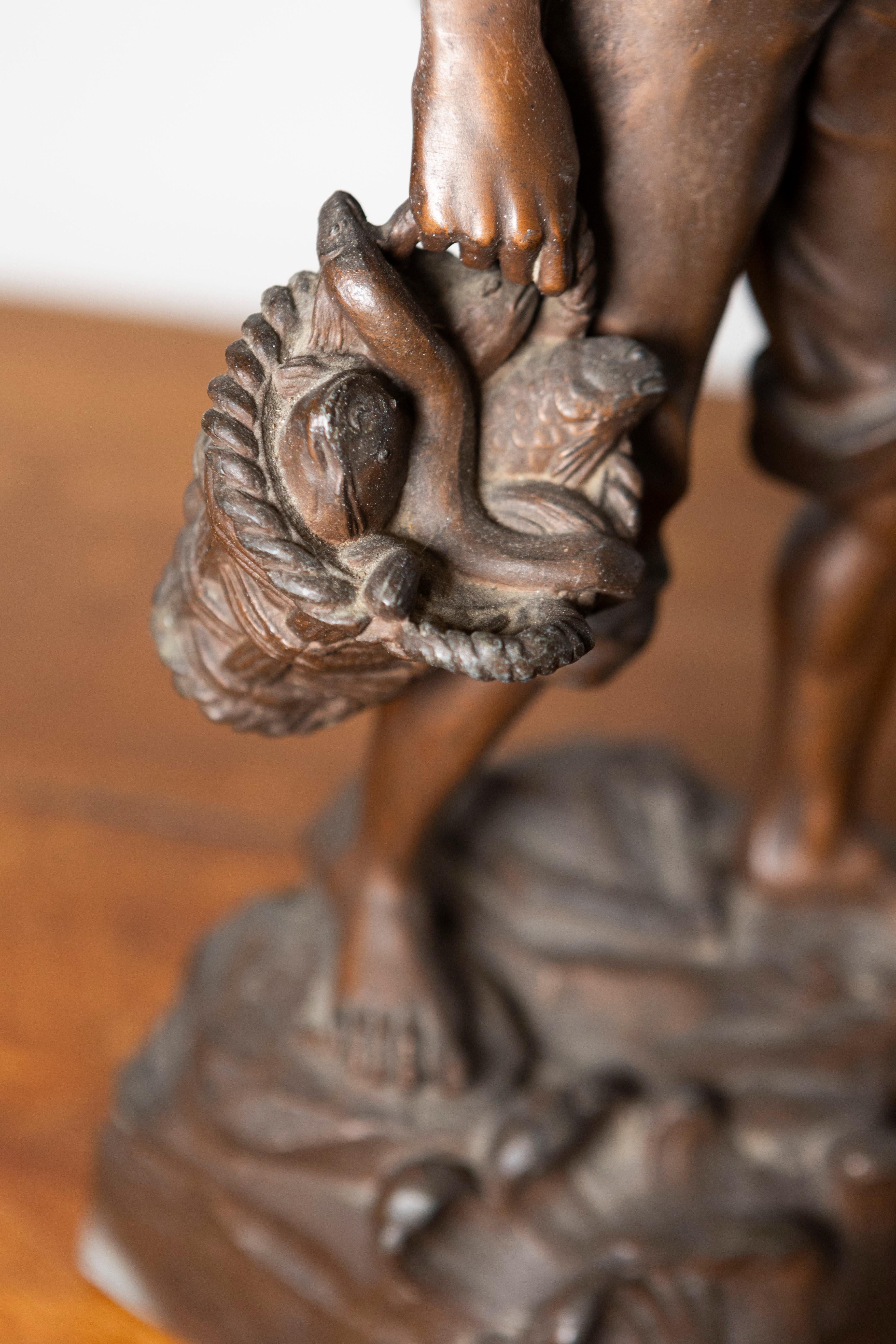 Statuetta francese del XIX secolo In condizioni buone in vendita a Atlanta, GA