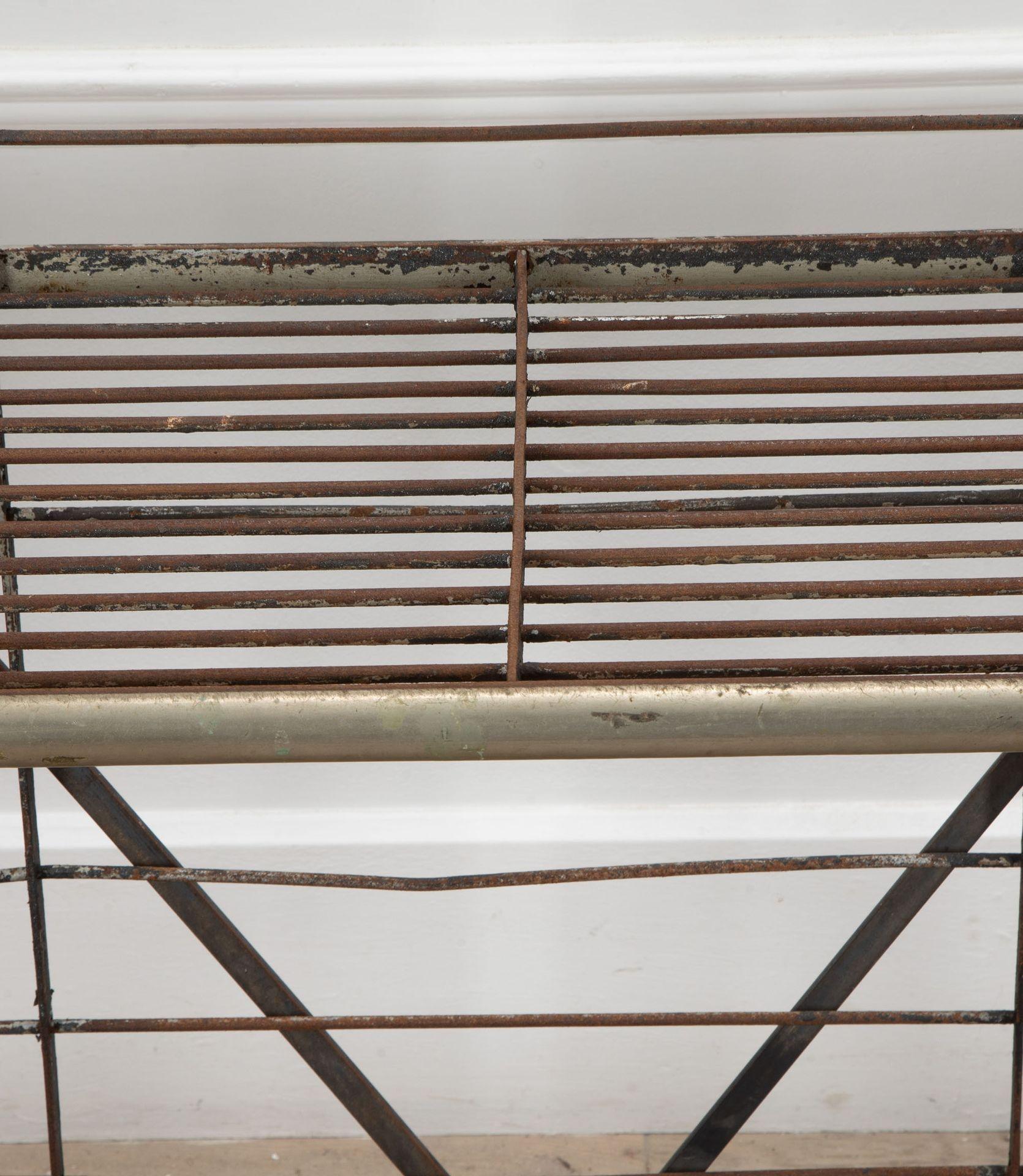 19th Century French Steel and Brass Bakers Shelves For Sale 8