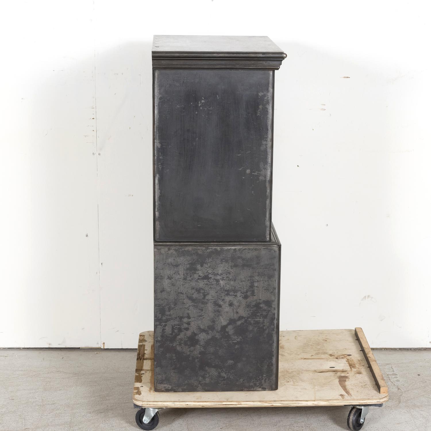 19th Century French Steel, Iron and Wood Safe with All Keys and Working Combinat 10