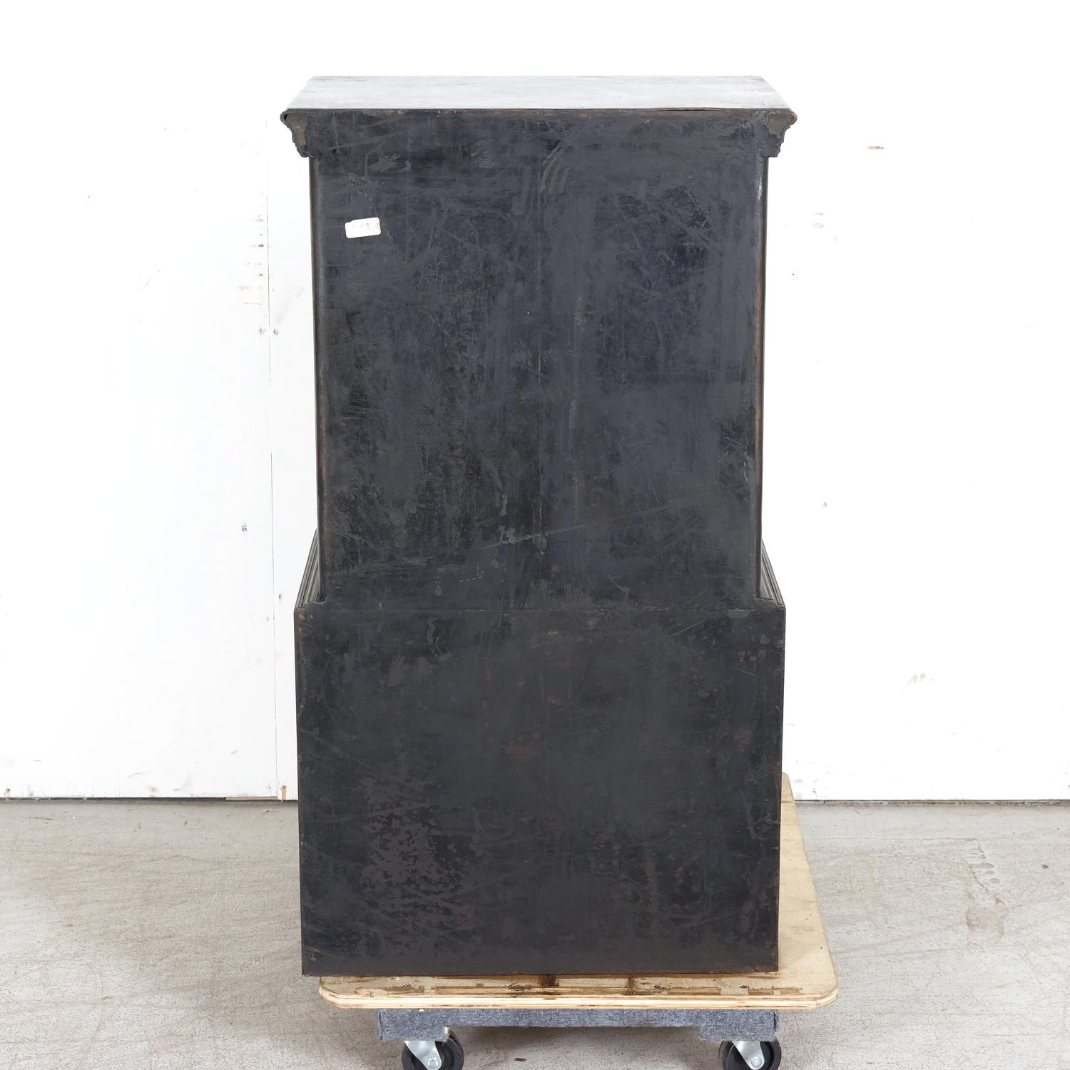 19th Century French Steel, Iron and Wood Safe with All Keys and Working Combinat 12