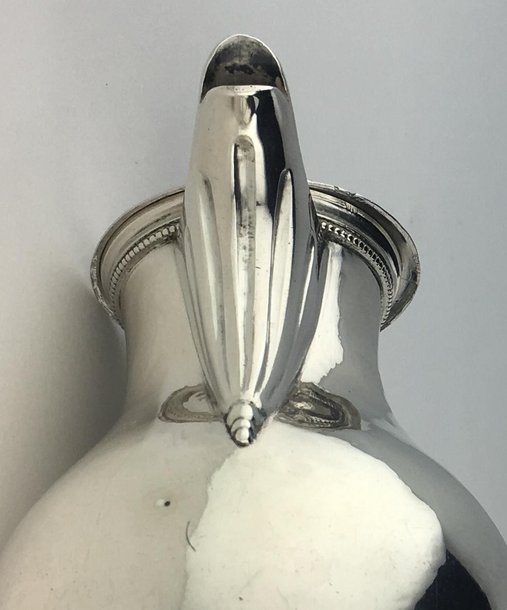 Maitre Fauvre 19th Century French Sterling Silver Chocolate, Tea or Coffee Pot 3