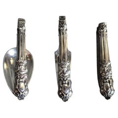 A. Silver francese del XIX secolo, pieghevole, in argento sterling