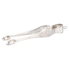 19th Century French Sterling Silver Sugar Tongs by Antoine-Adrien Vautrin, Paris