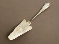 19th Century French Sterling Silver Tart Server