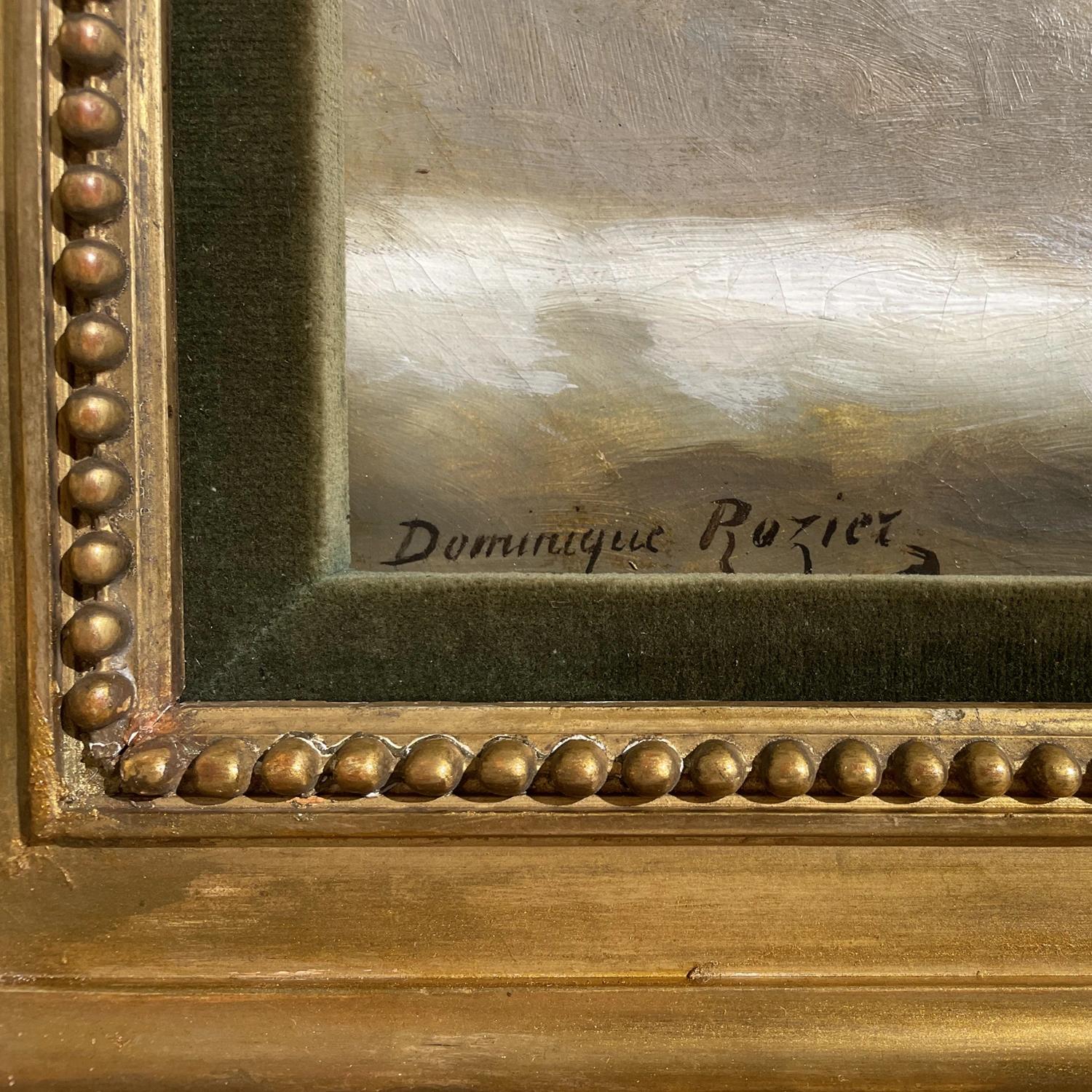 19th Century French Still Life Oil on Canvas Painting by Dominique Hubert Rozier For Sale 1
