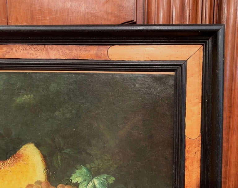 Nature morte française du XIXe siècle, peinture à l'huile sur toile, signée  et datée de 1878 En vente sur 1stDibs