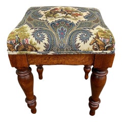 19th Century French Stole With Equestrian Fabric