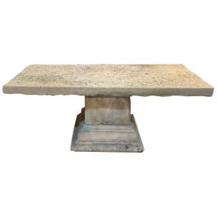 19th Century French Stone Garden Table