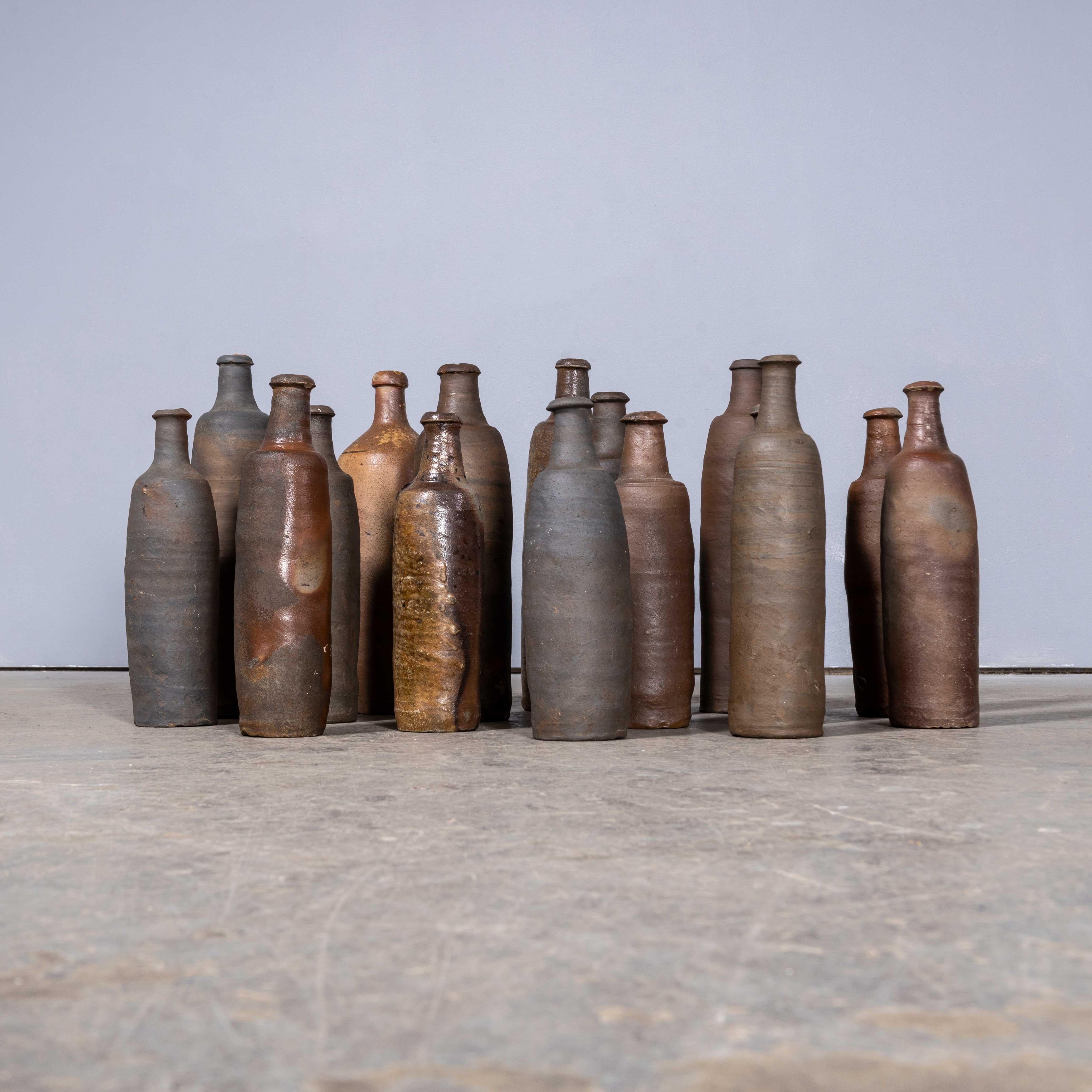 19th Century French Stoneware Bottles For Sale 7