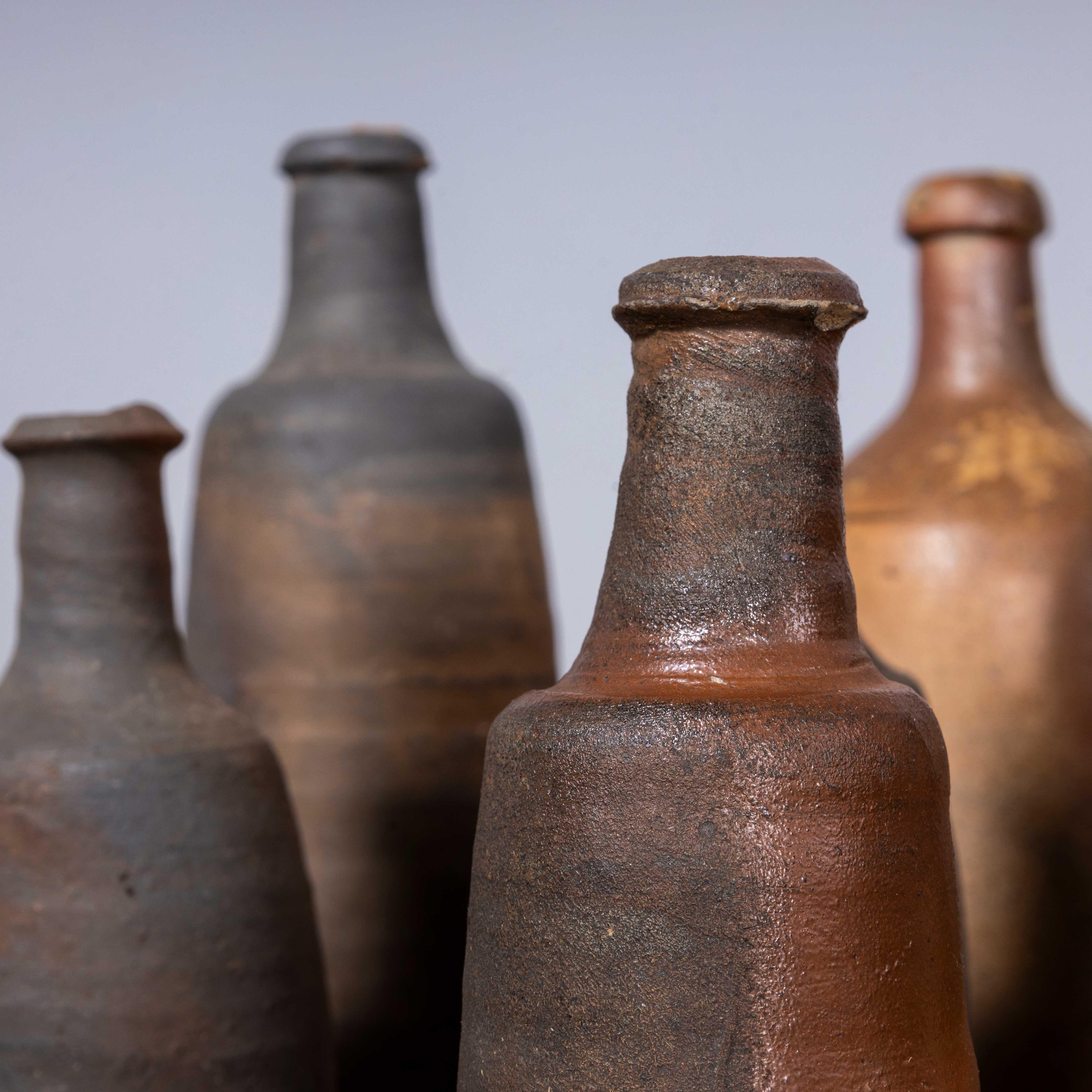 19th Century French Stoneware Bottles For Sale 1