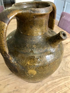 19th Century French Stoneware Wine Jar