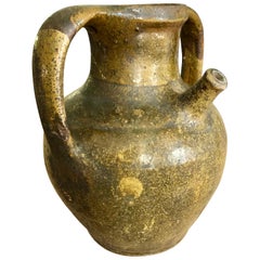 19th Century French Stoneware Wine Jar