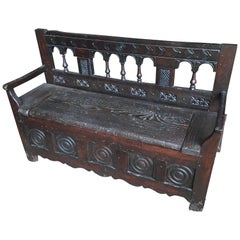 19th Century French Storage Bench