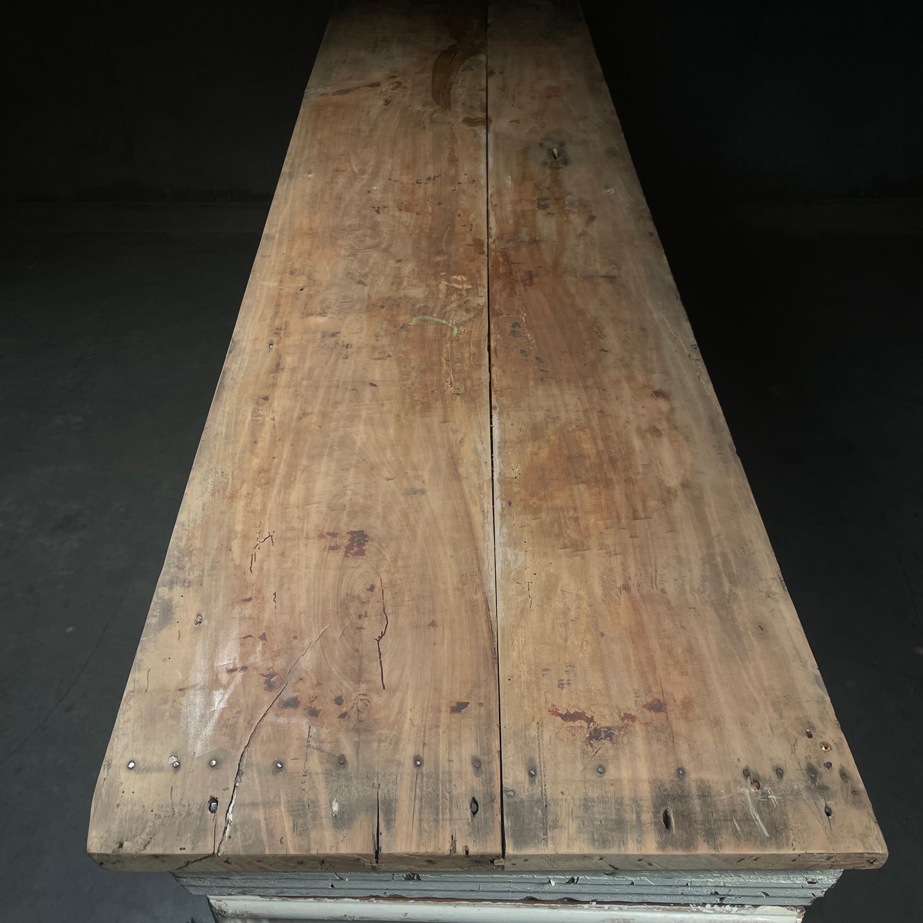 Country 19th Century French Store Counter  Bar