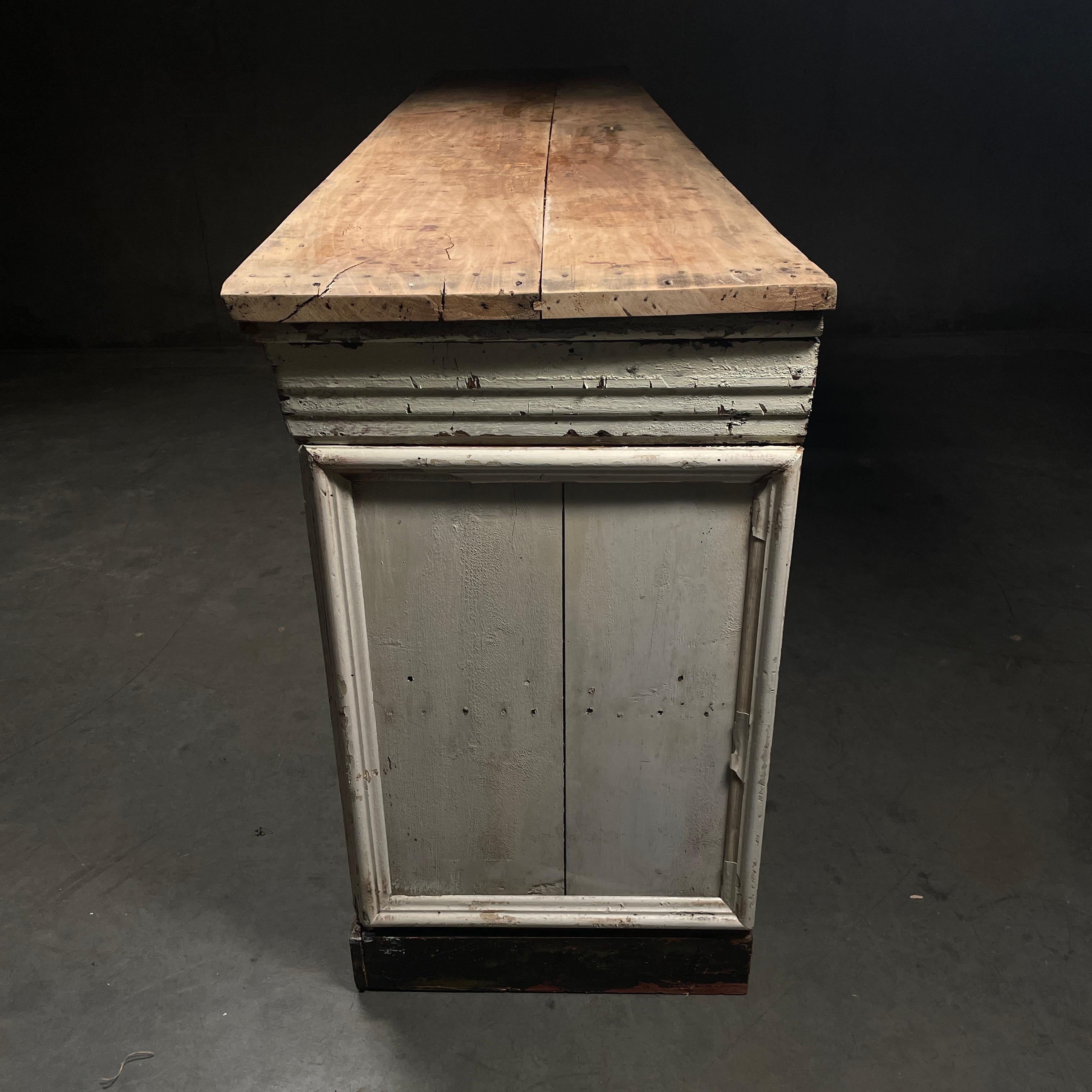 19th Century French Store Counter  Bar  2