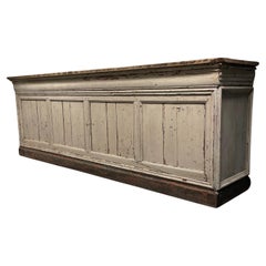 Antique 19th Century French Store Counter  Bar 