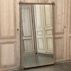 19th Century French Stripped Faux Bamboo Mirror