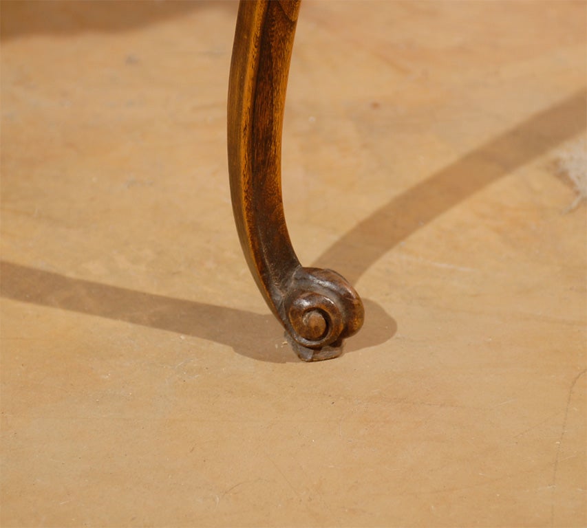 Walnut 19th Century French Table, 2 Drawers