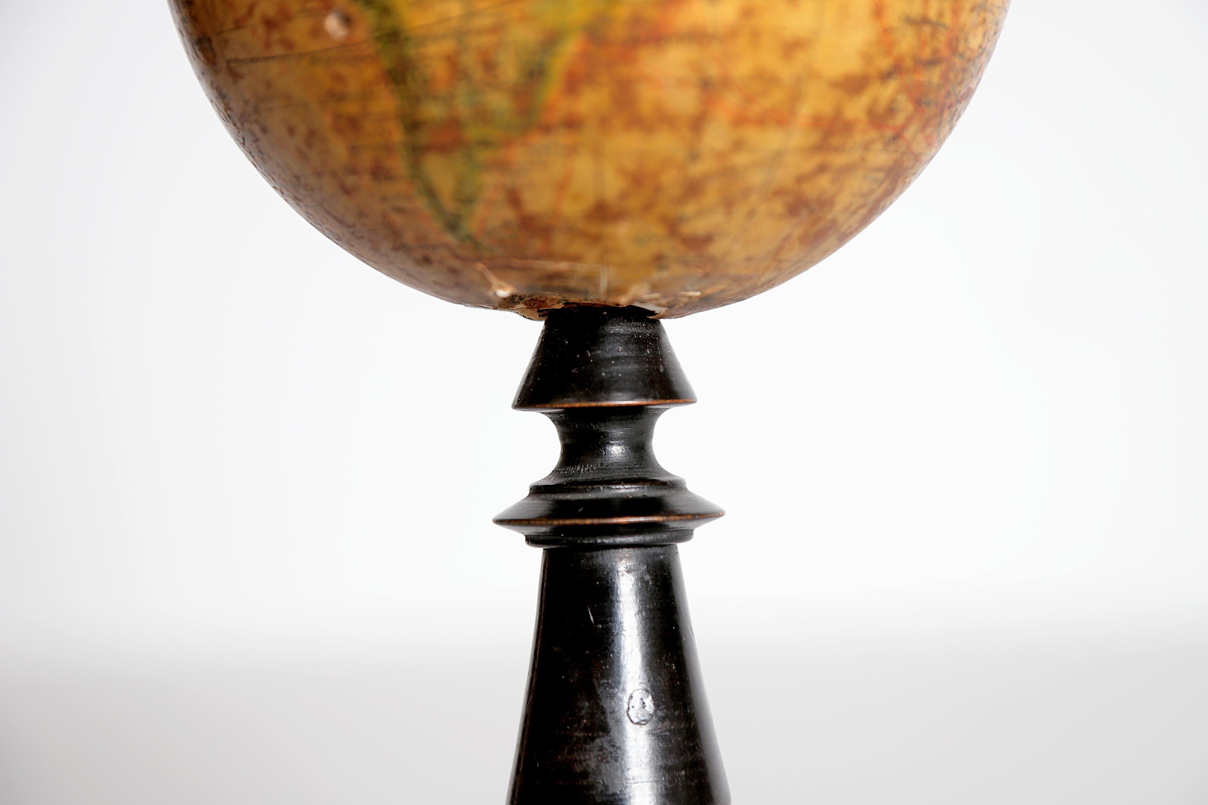 19th Century French Table Globe /  