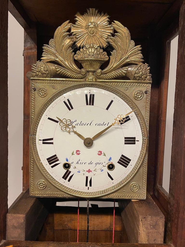 Reloj francés de caja alta del siglo XIX u Horloge De Parquet en venta 3