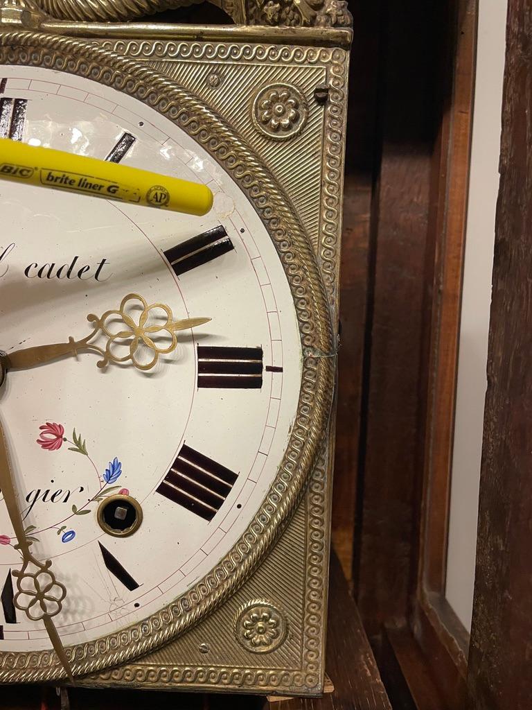 Reloj francés de caja alta del siglo XIX u Horloge De Parquet en venta 4