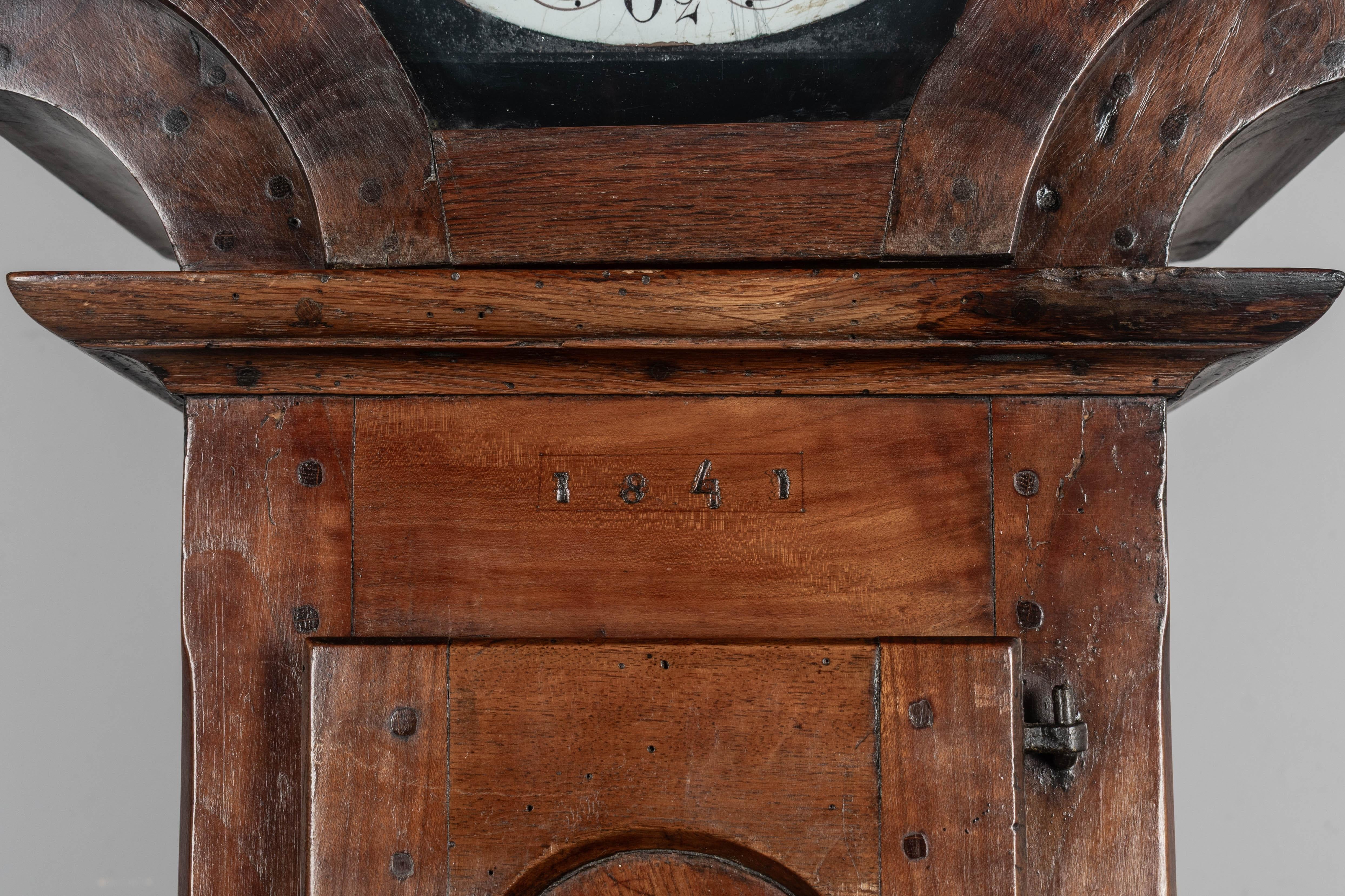 Orologio francese a cassa alta del XIX secolo o Horloge de Parquet in vendita 7