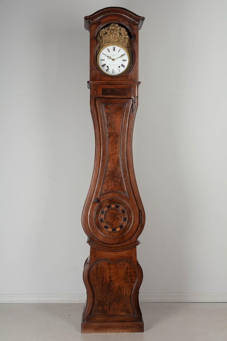 19th Century French Tall Case Clock or Horloge de Parquet For Sale at 1stDibs
