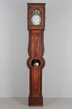 Reloj francés de caja alta del siglo XIX u Horloge De Parquet