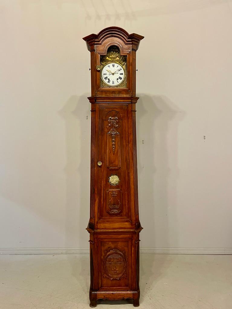 19th Century French Tall Case Clock or Horloge De Parquet In Good Condition For Sale In Winter Park, FL