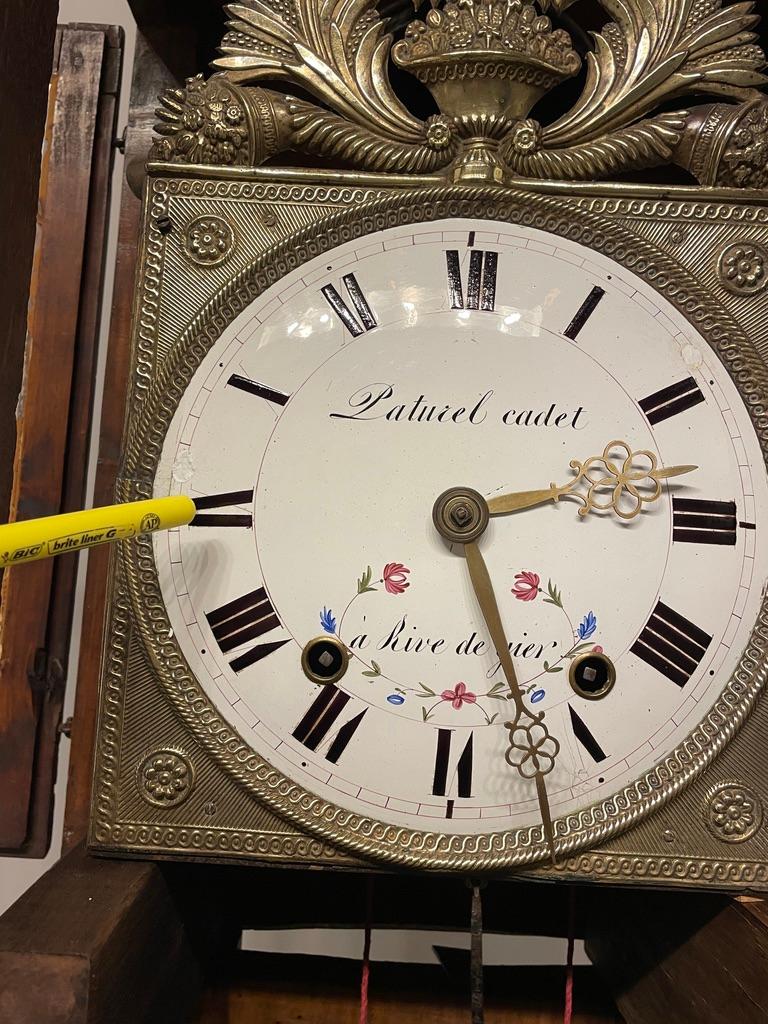 Reloj francés de caja alta del siglo XIX u Horloge De Parquet en venta 2